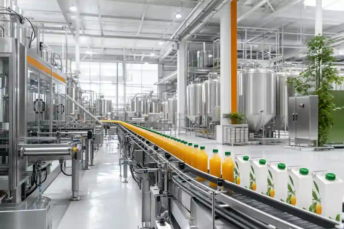 Juice and beverage production plant
