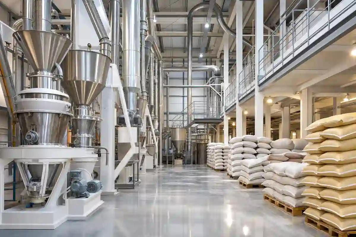 Industrial manufacturing plant and process equipment
